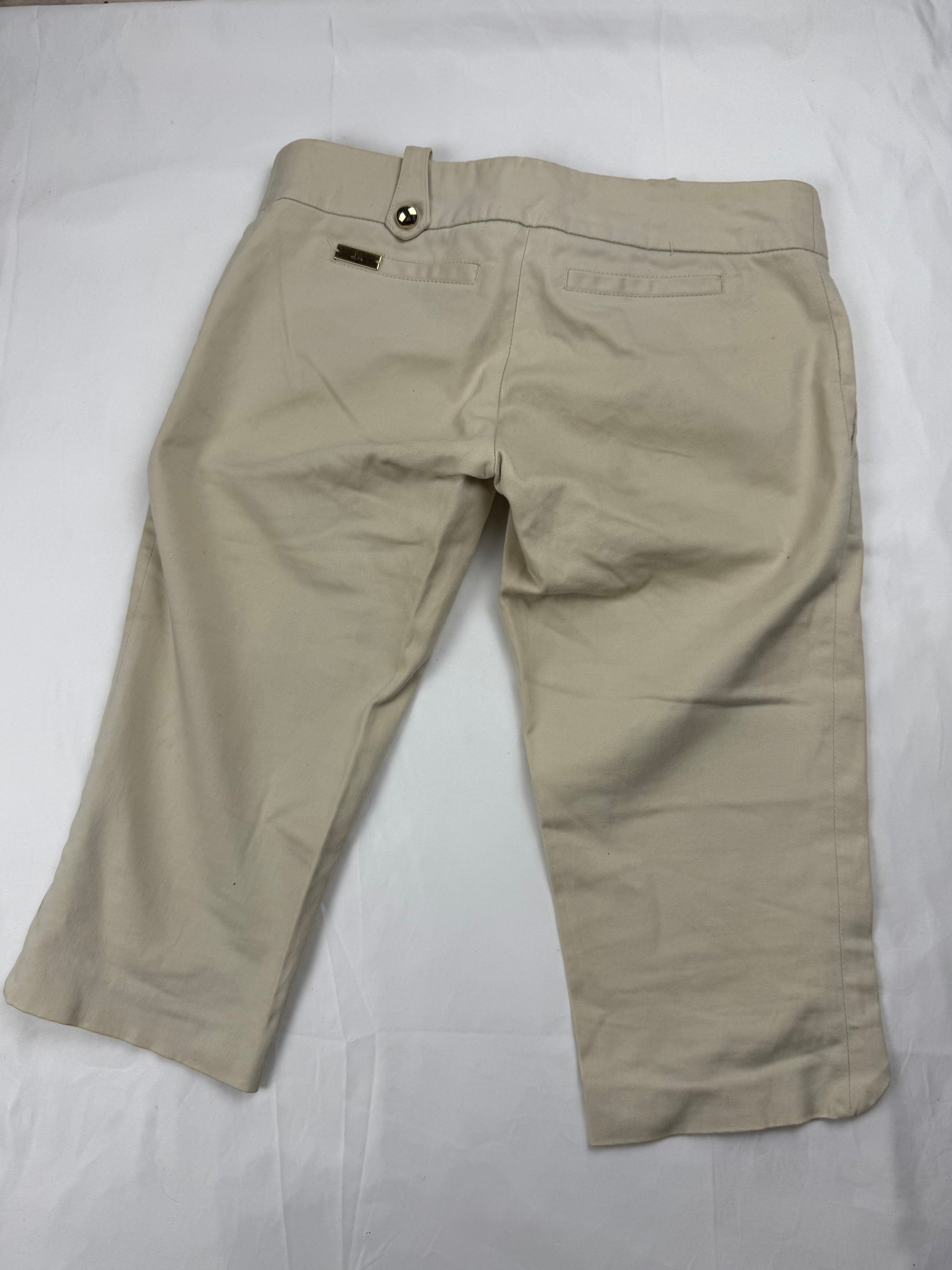 Beige low rise capri pants (XS)