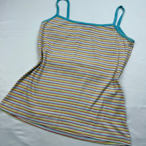 Yellow striped cotton cami top (M/L)