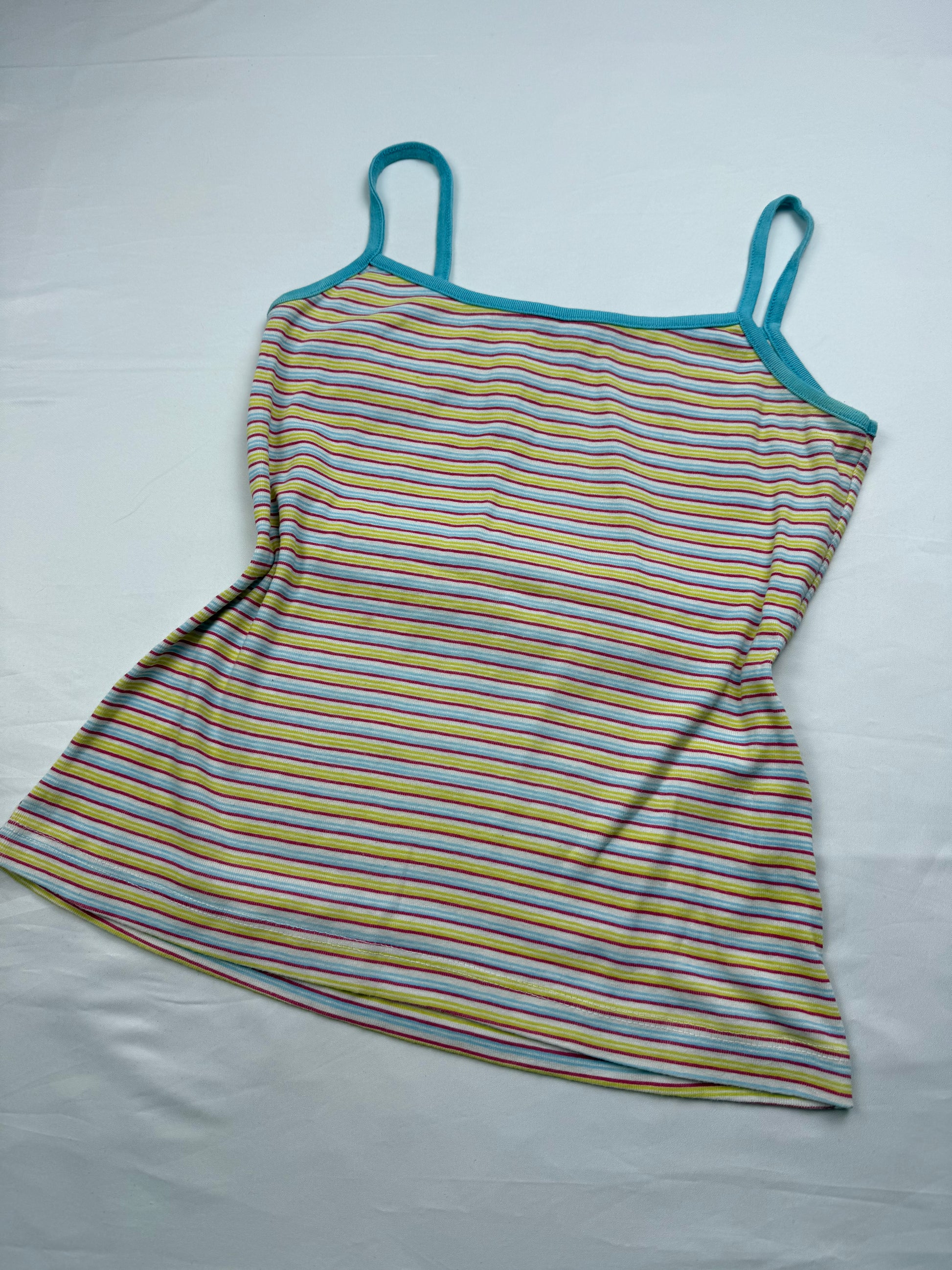 Yellow striped cotton cami top (M/L)