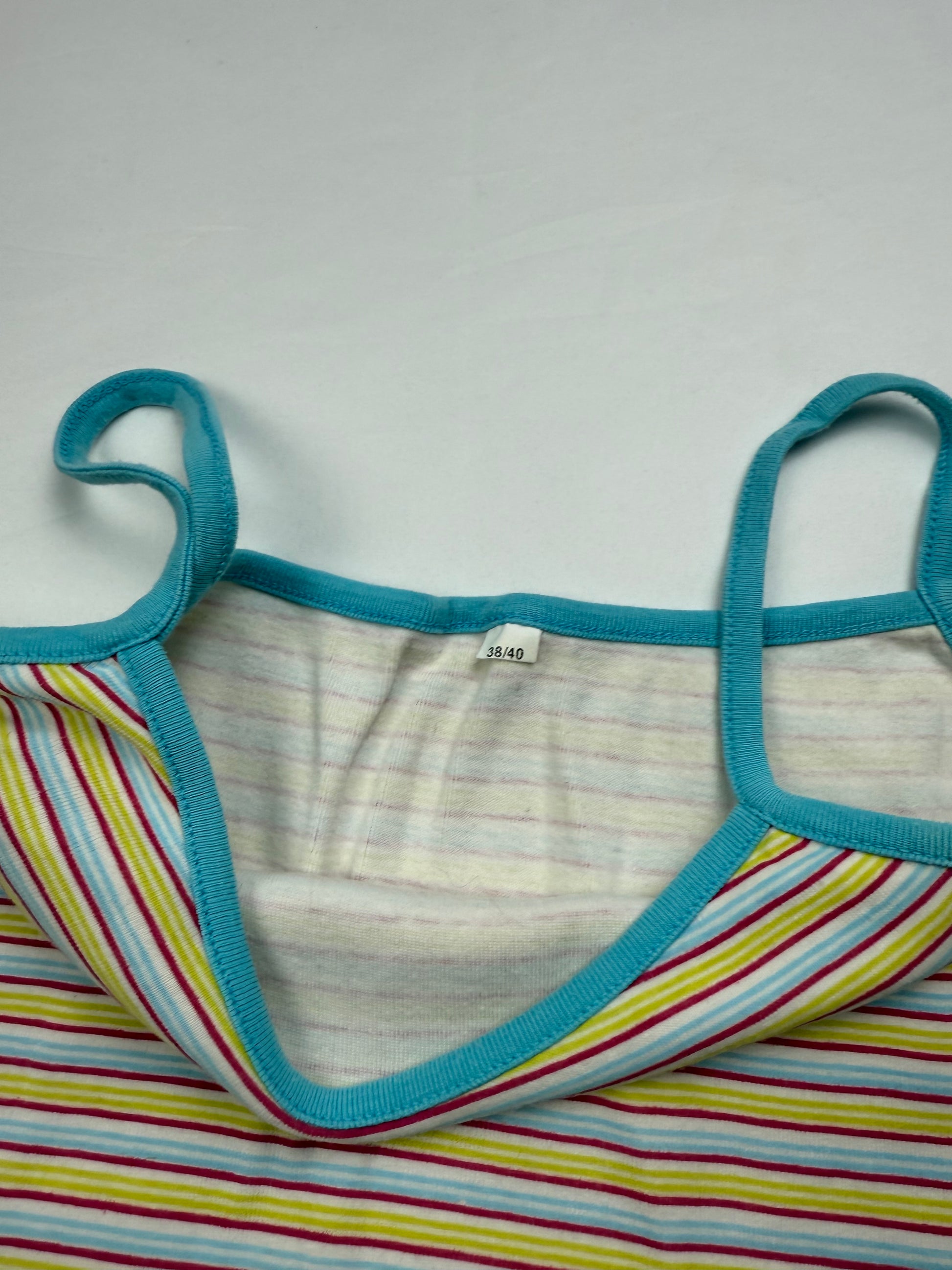 Yellow striped cotton cami top (M/L)