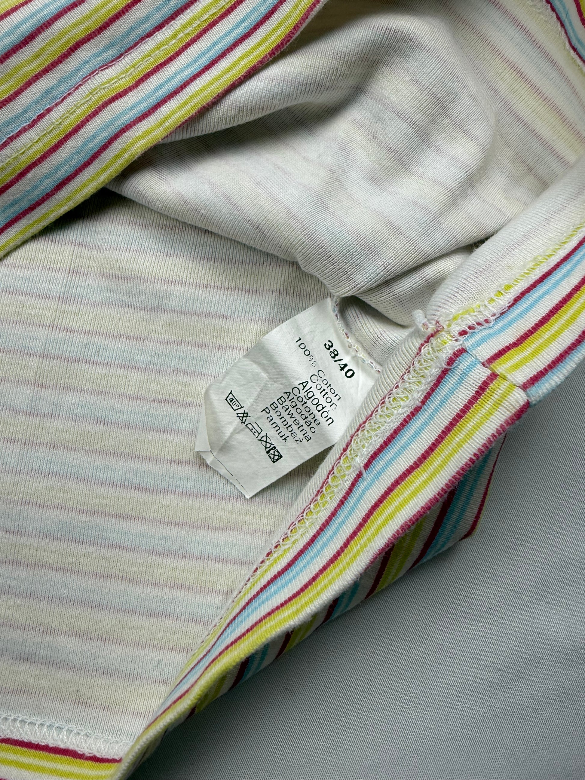 Yellow striped cotton cami top (M/L)