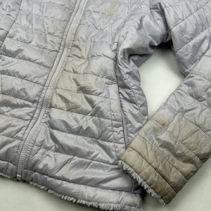 Lilac reversible puffer & fleece zip up sweatshirt (S/M)