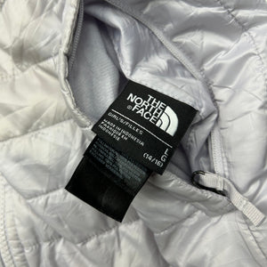 Lilac reversible puffer & fleece zip up sweatshirt (S/M)