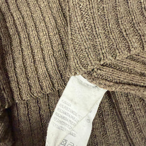 Khaki lace up hooded jumper (S/M)