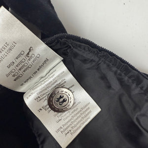 Black velvet tight fit waistcoat sleeveless blazer (M)