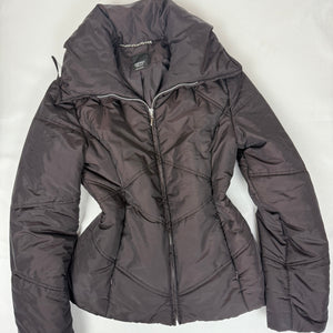 Brown puffer zip up jacket (M/L)