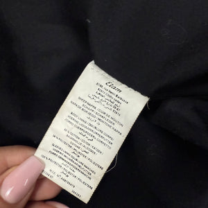 Black real leather zip up jacket (M/L)