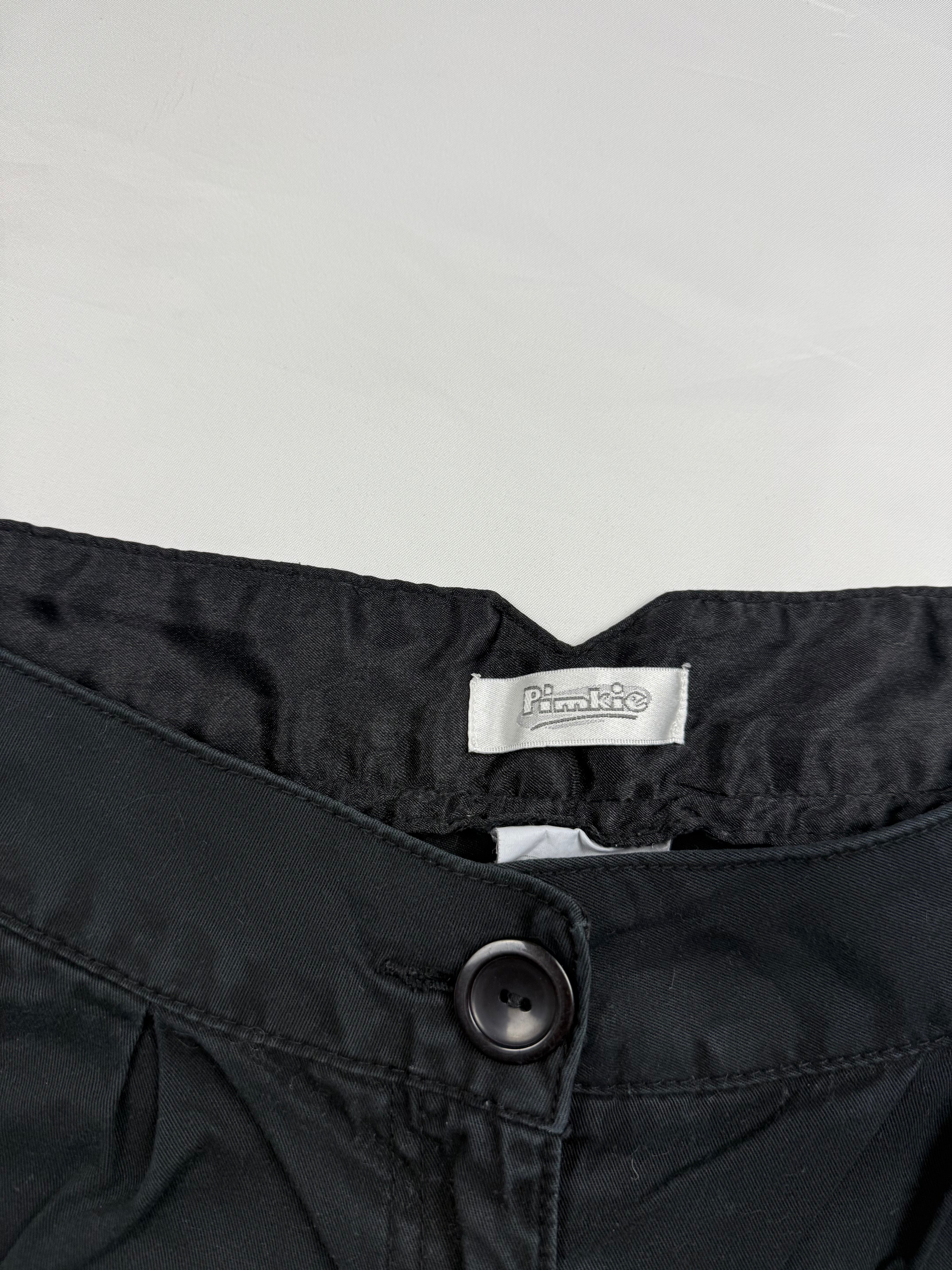 Black office low rise mini short (S)