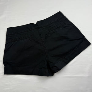 Black office low rise mini short (S)