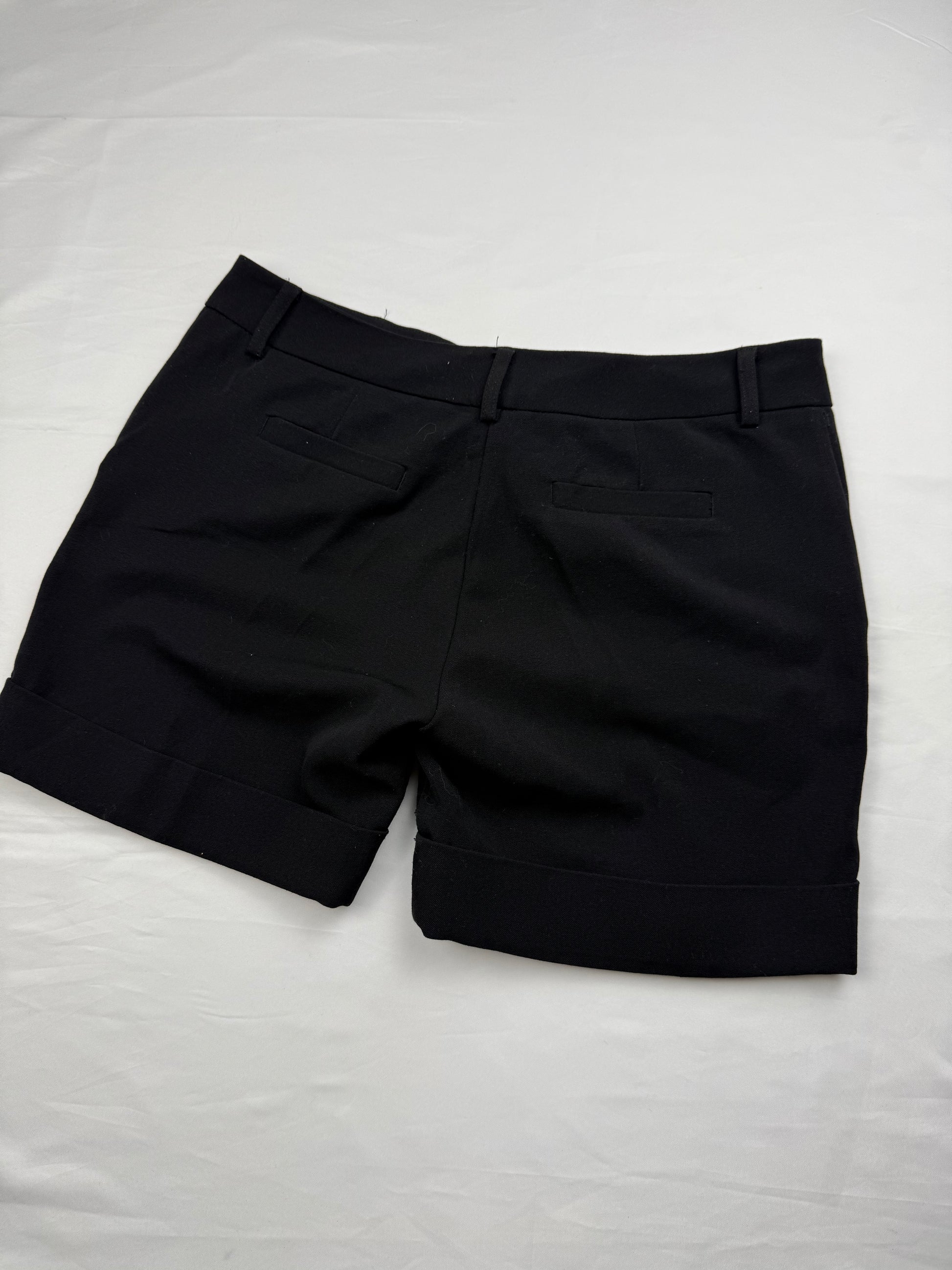 Black office low rise mini short (S)