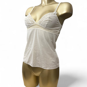 White lace babydoll cami top (S)