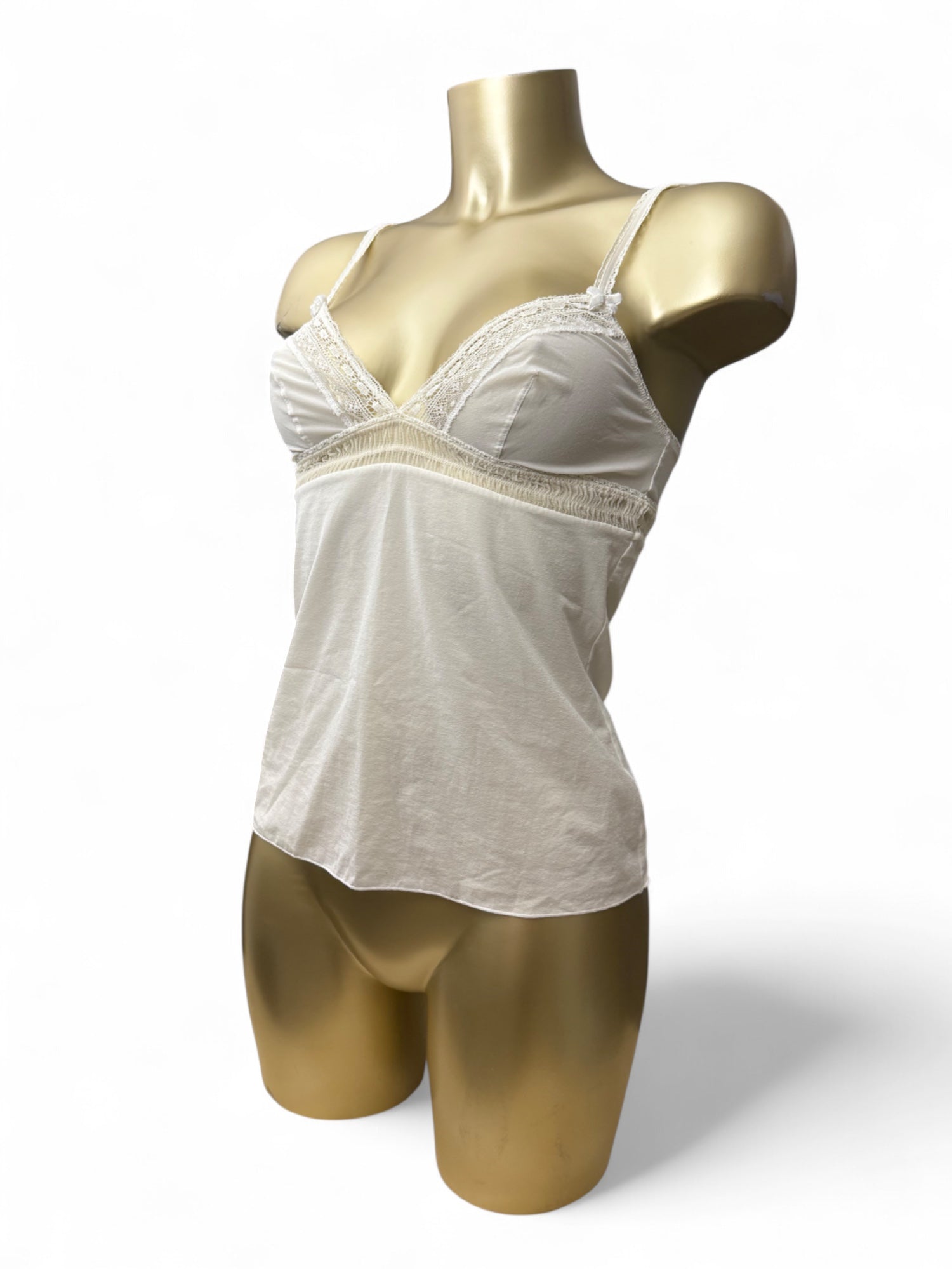 White lace babydoll cami top (S)