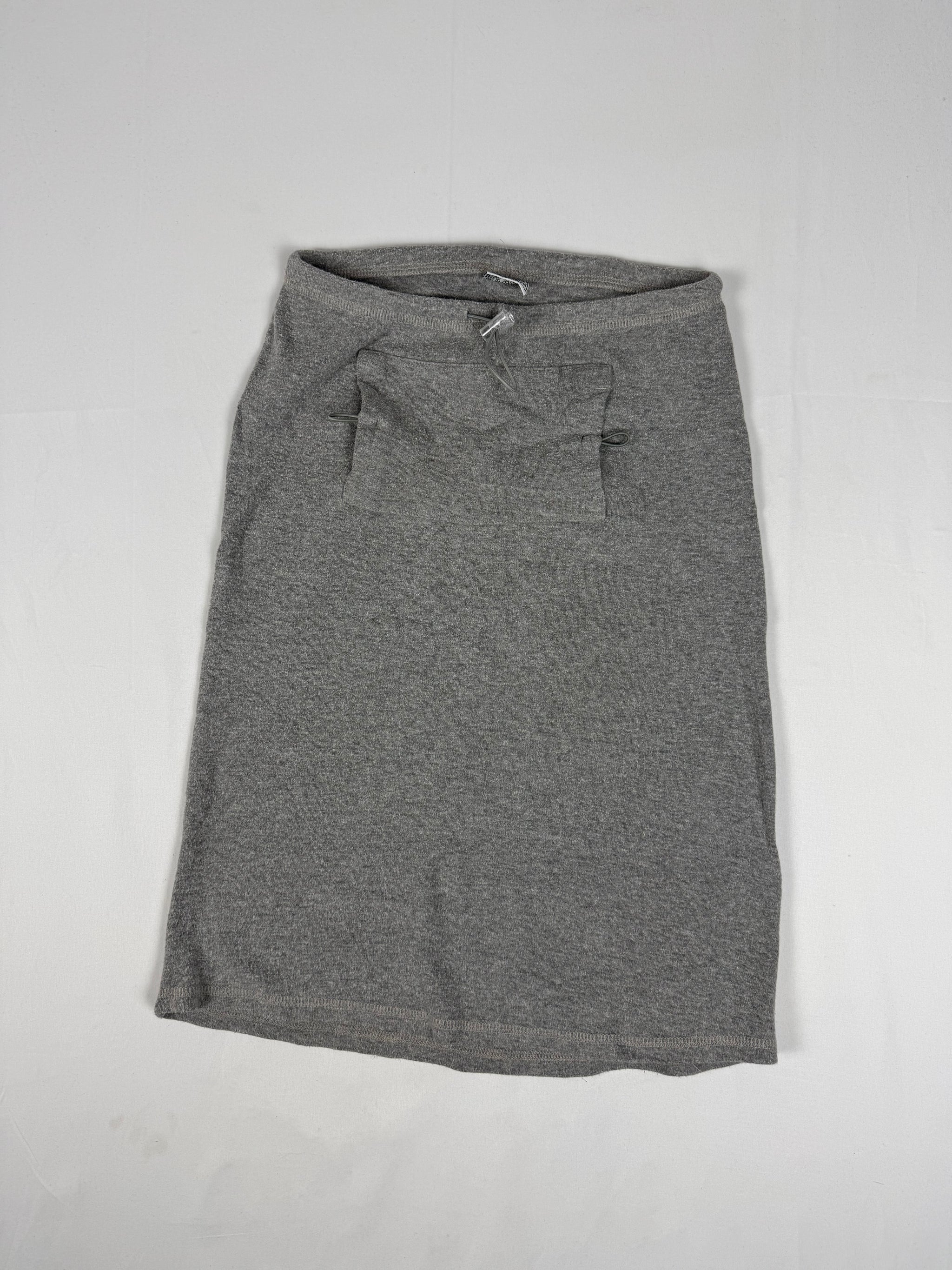 Grey cotton activewear low rise mid skirt (XS/S)