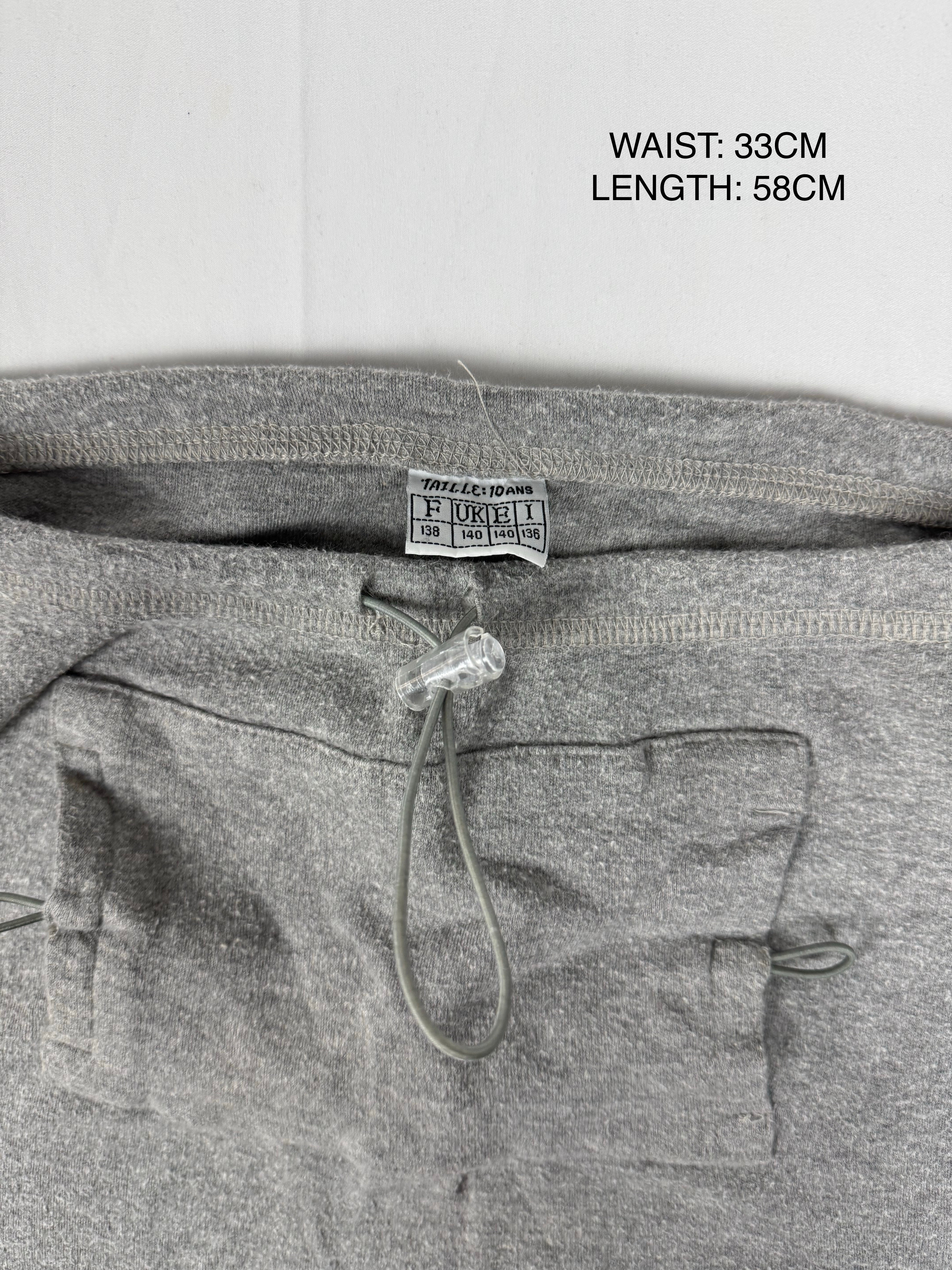 Grey cotton activewear low rise mid skirt (XS/S)