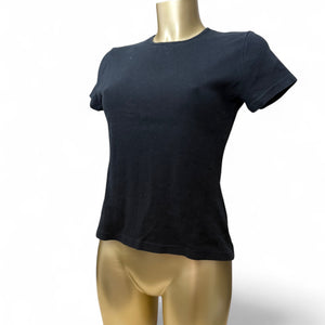 Black 100% cotton tee (S/M)