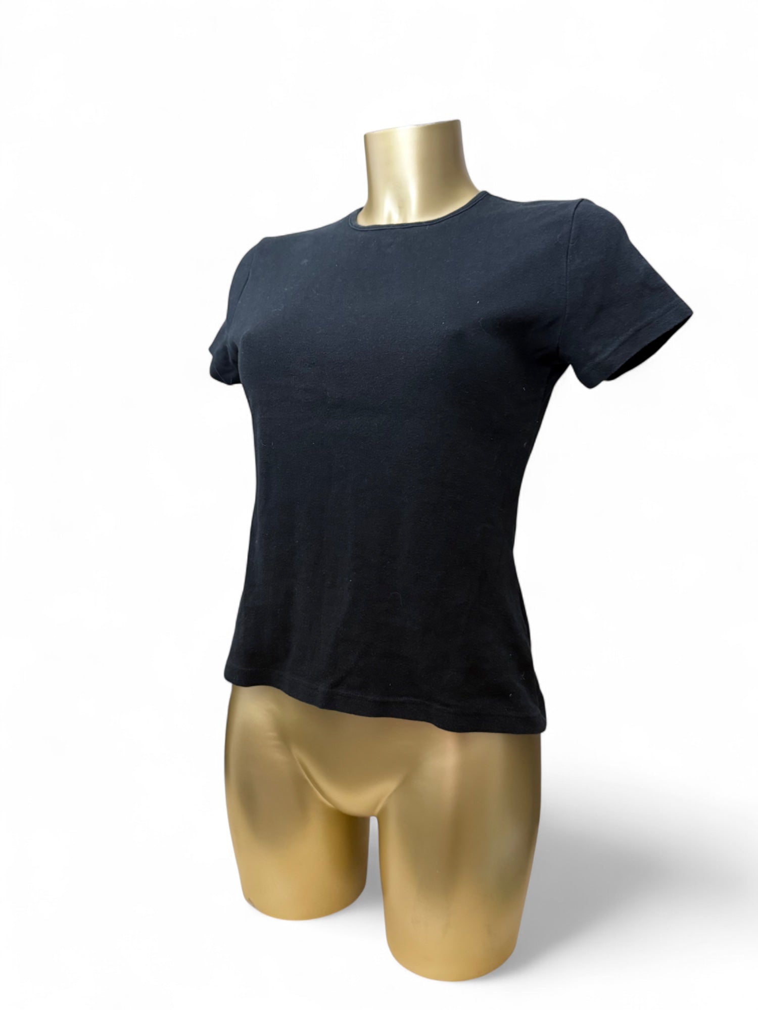 Black 100% cotton tee (S/M)