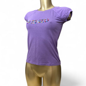 Purple logo tee (S/M)