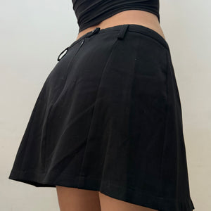 Black office mini skirt (M)