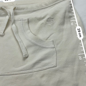 White cream low rise 100% cotton mini/ micro skirt (S/M)