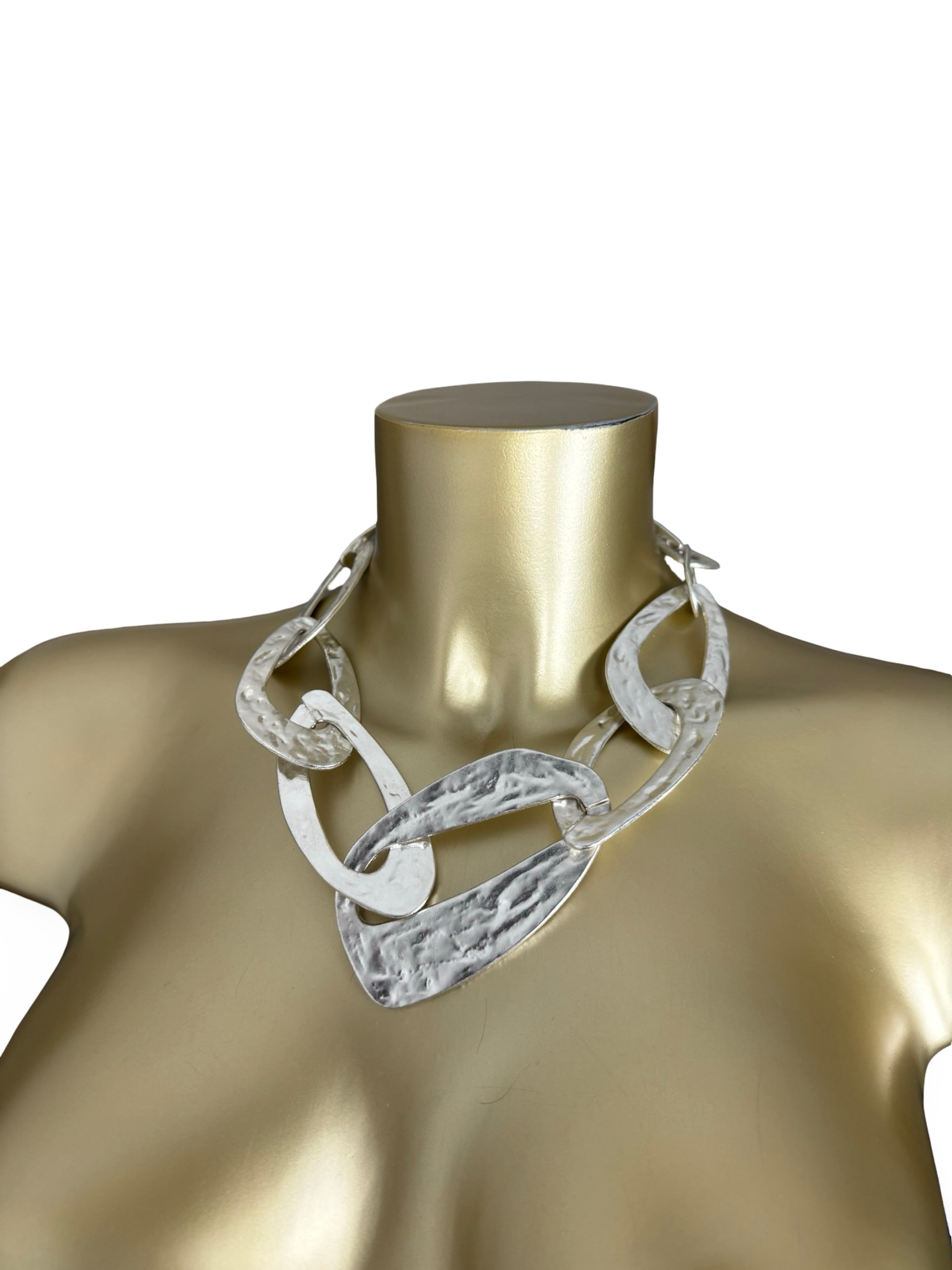 Silver stainless steel necklace