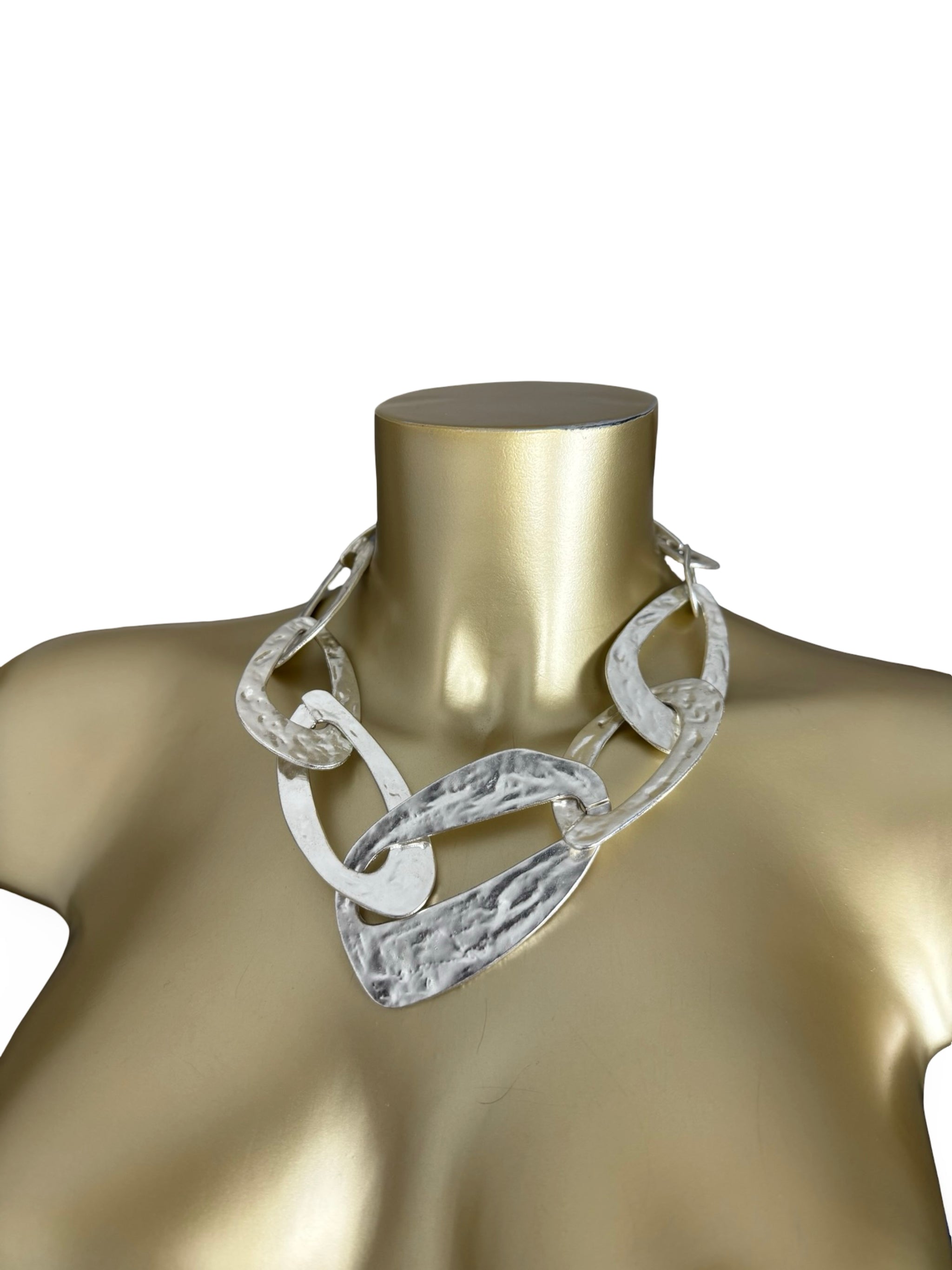 Silver stainless steel necklace