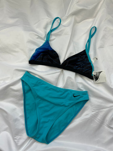 Blue swoosh logo brand new bikini set (S)