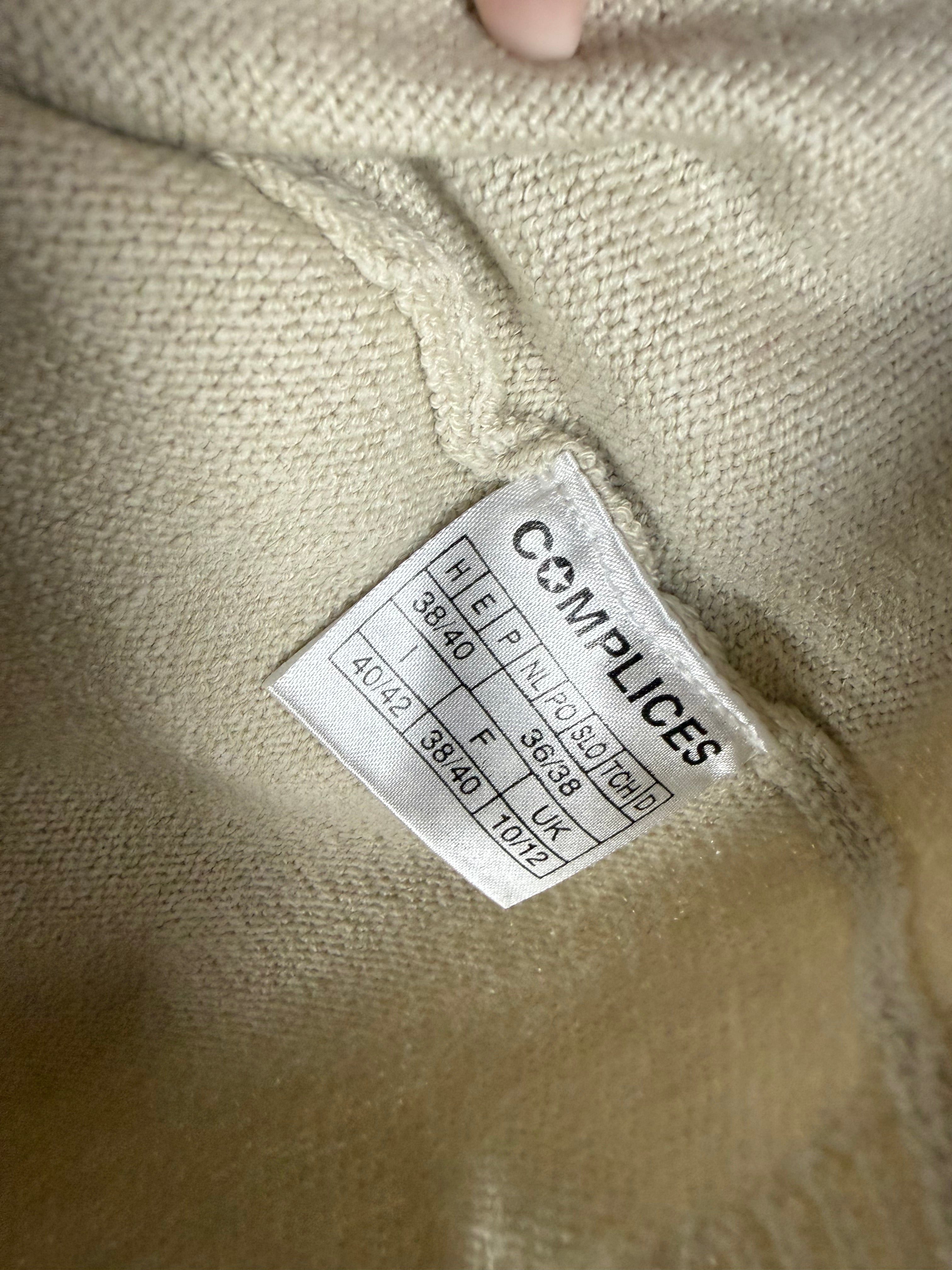 Pull à col roulé beige (S/M)