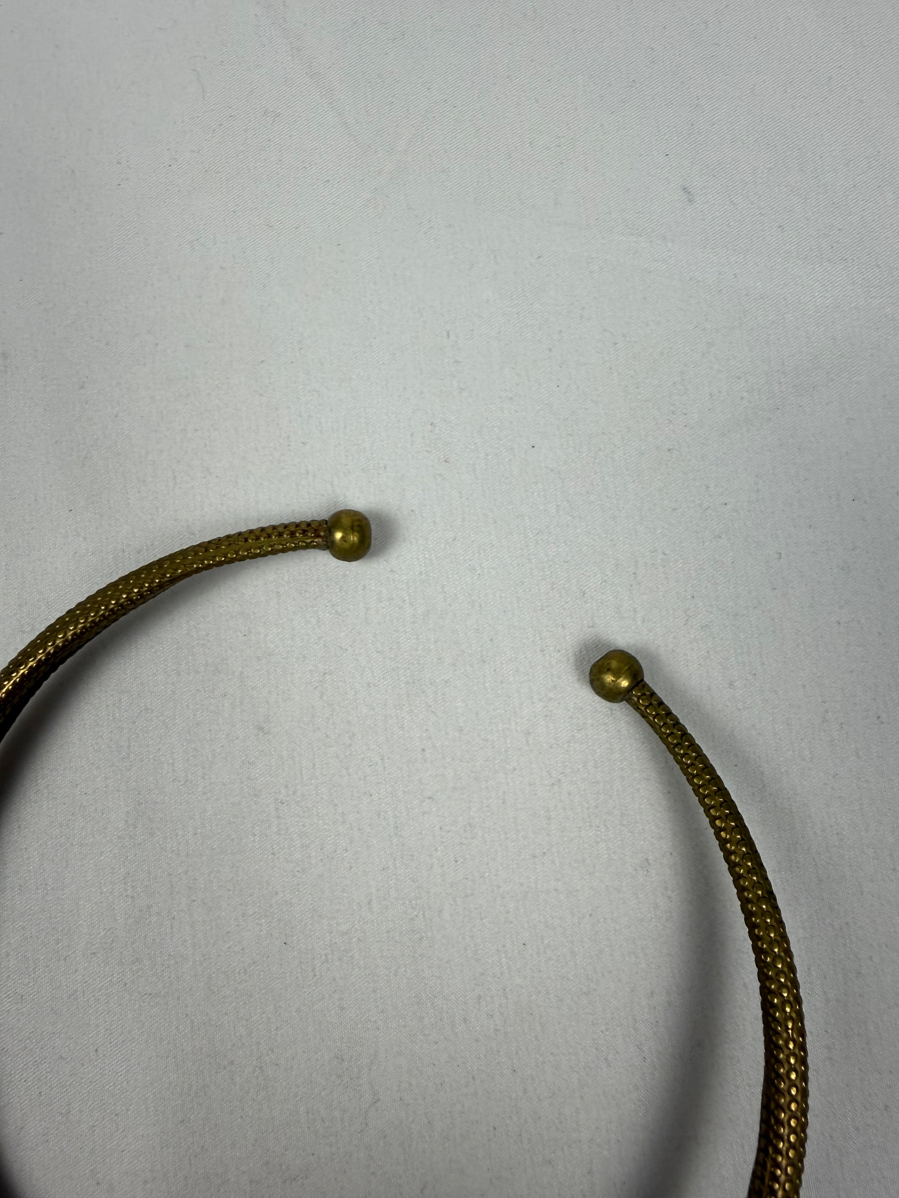 Gold stainless steel choker necklace