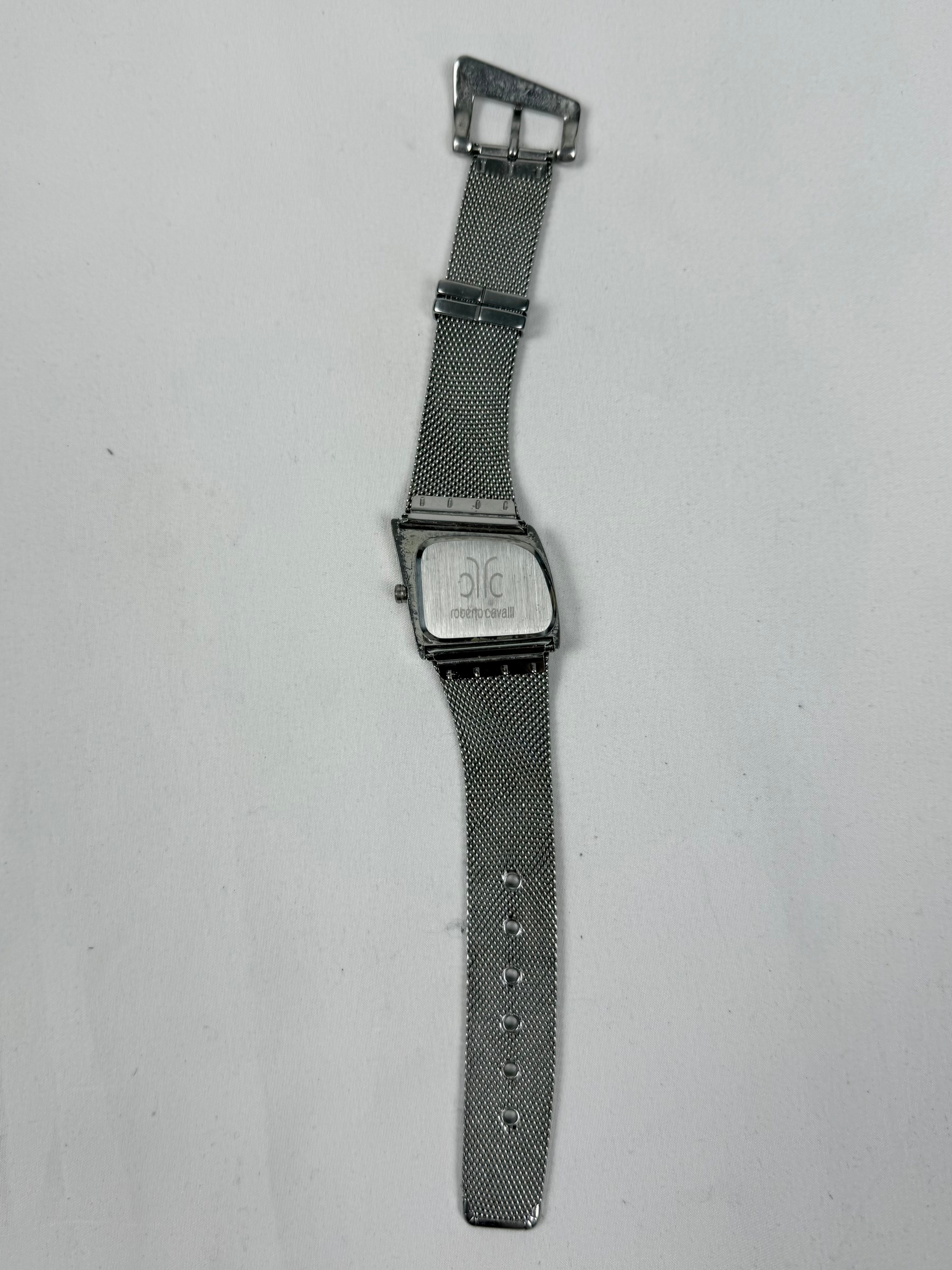 Silver stainless steel jewelry watch