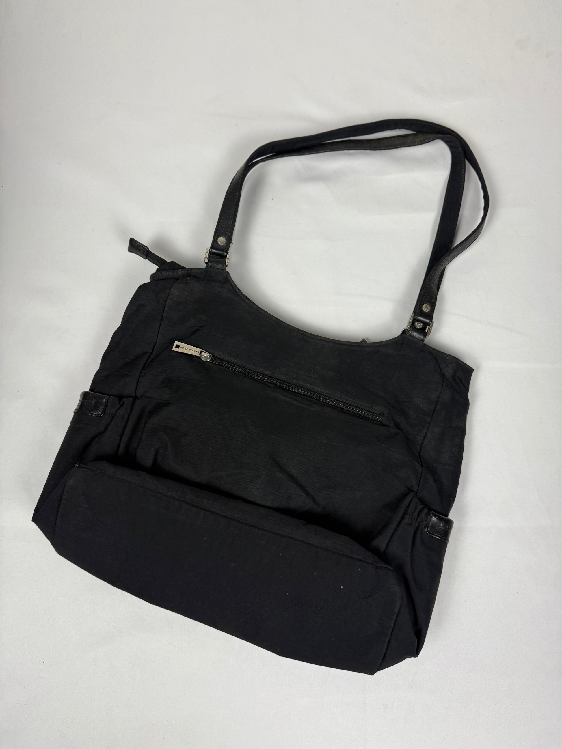 Black uni maxi shoulder bag (36x31cm)