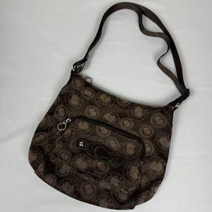 Brown medium besace shoulder bag (27x26cm)