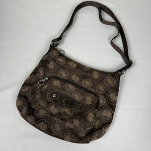 Brown medium besace shoulder bag (27x26cm)