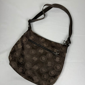 Brown medium besace shoulder bag (27x26cm)