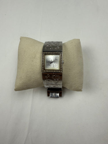 Vintage silver strass inox bracelet jewelry watch
