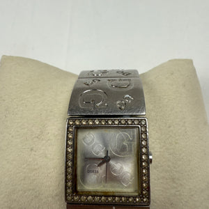 Vintage silver strass inox bracelet jewelry watch