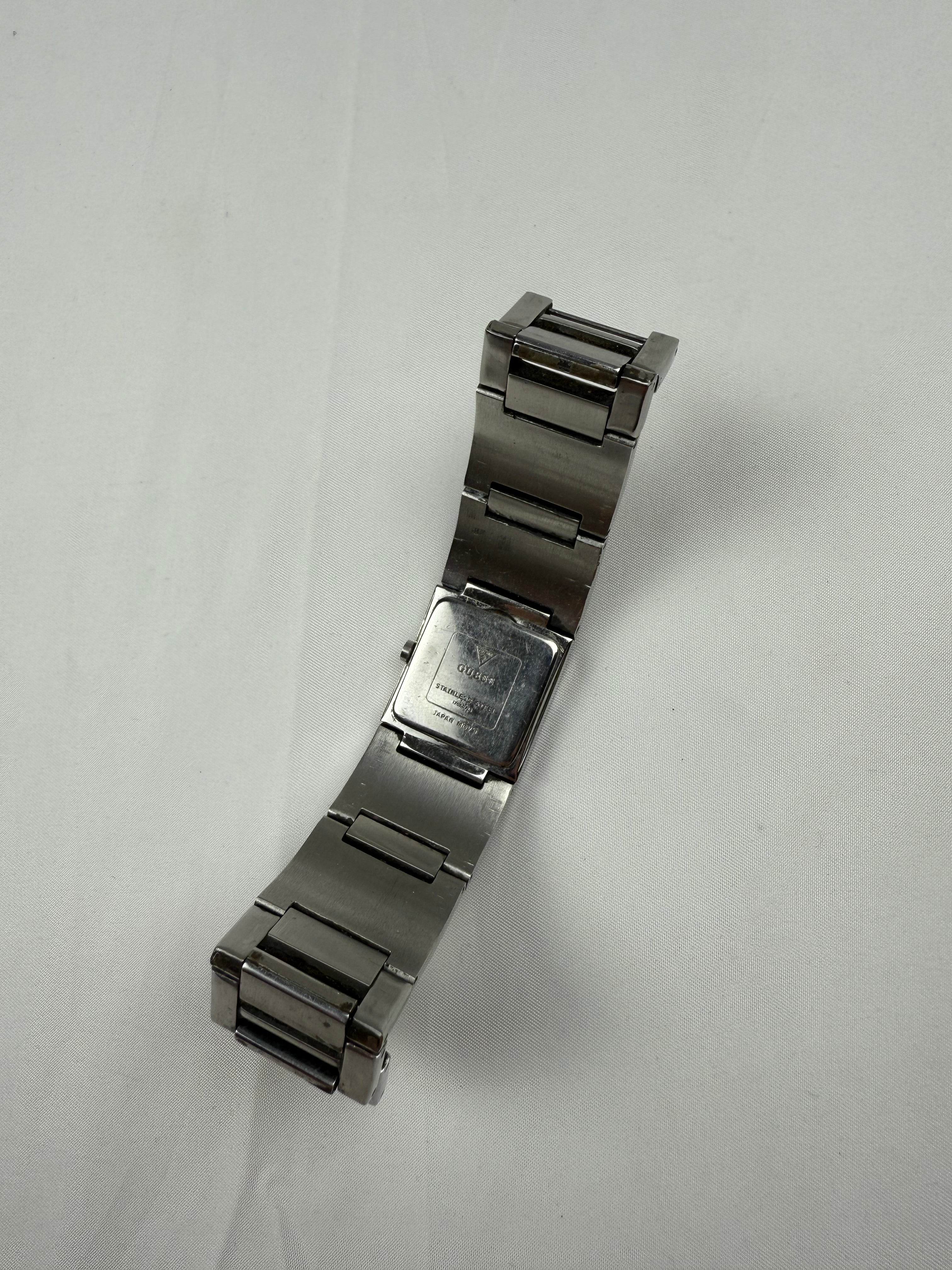Vintage silver strass inox bracelet jewelry watch
