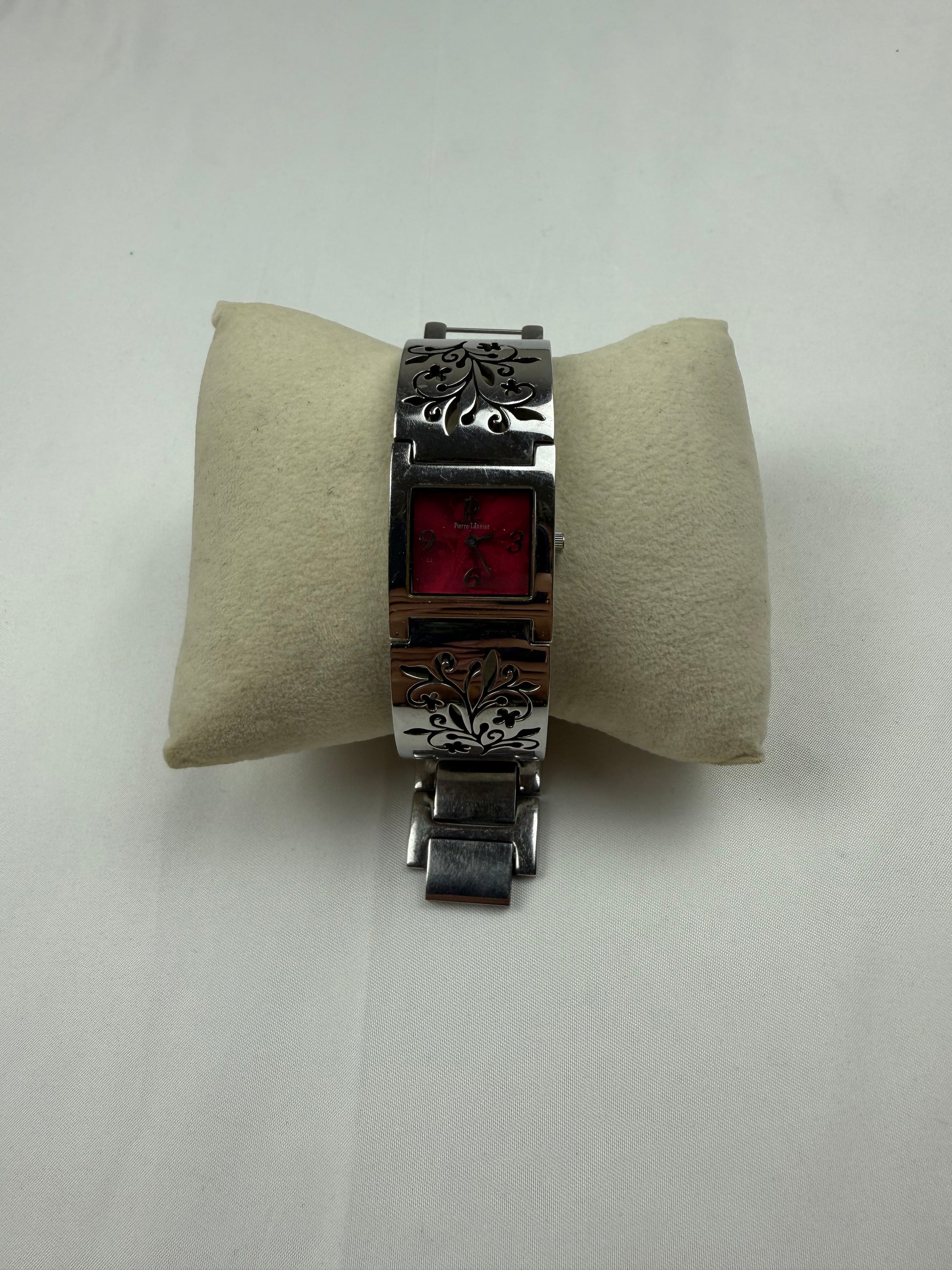 Vintage silver strass inox bracelet jewelry watch
