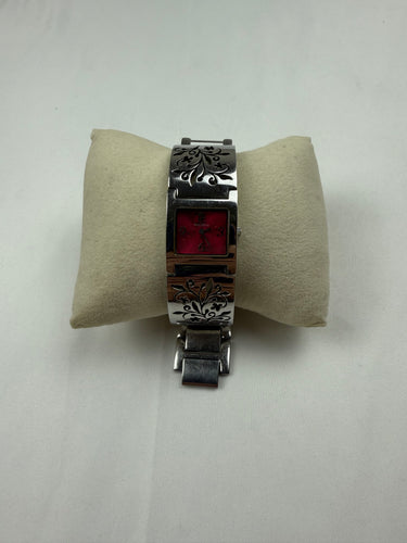 Vintage silver strass inox bracelet jewelry watch
