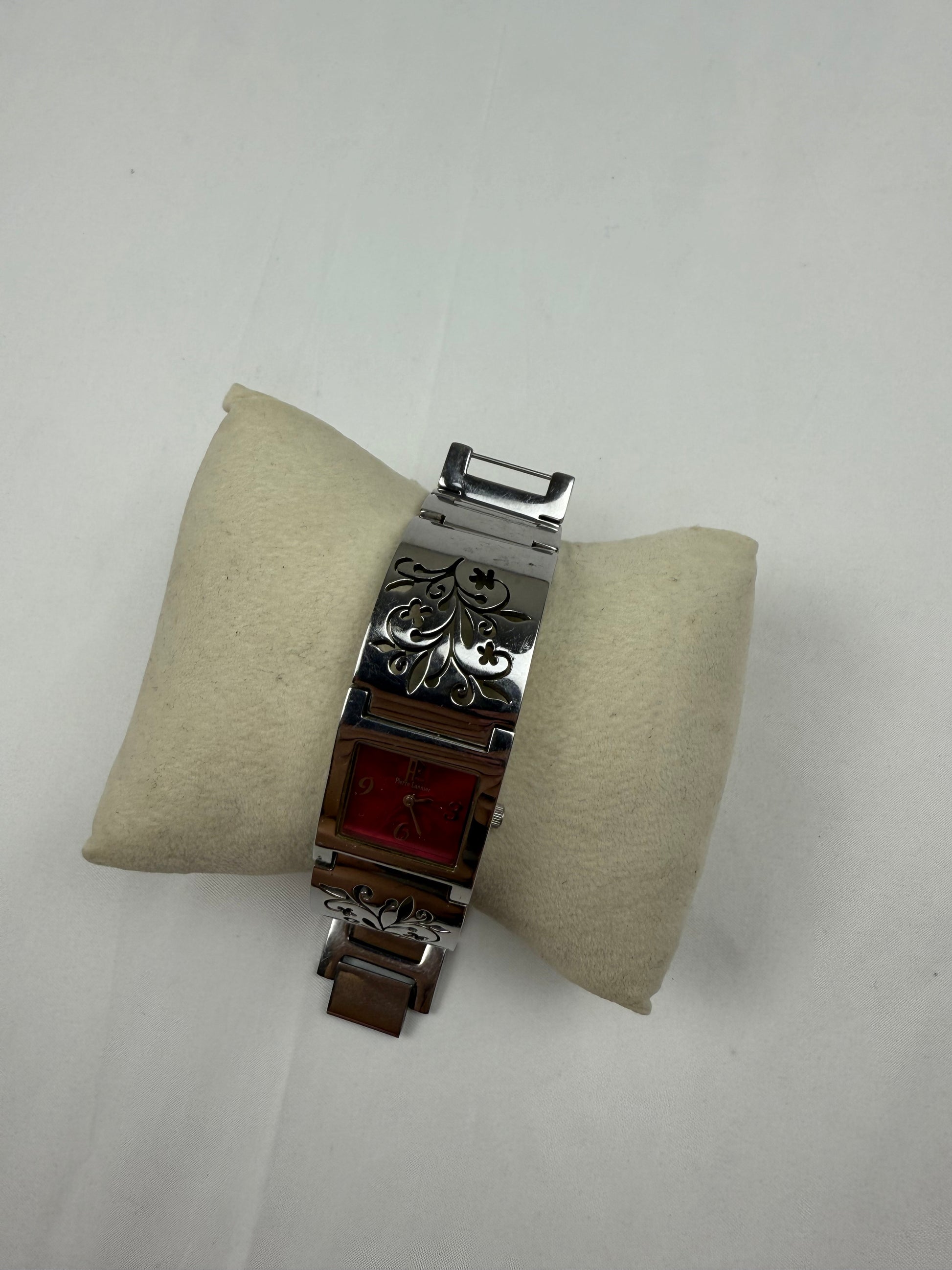 Vintage silver strass inox bracelet jewelry watch