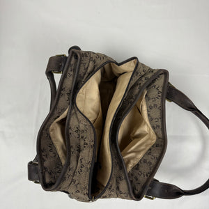 Beige medium monogram shoulder bag (34x20cm)