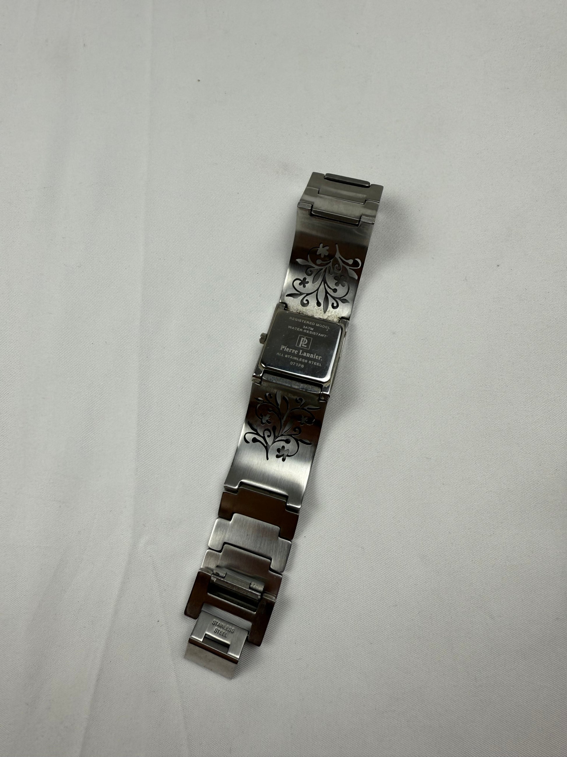 Vintage silver strass inox bracelet jewelry watch