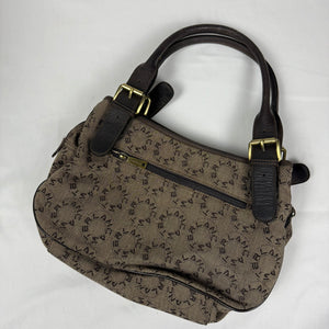 Beige medium monogram shoulder bag (34x20cm)