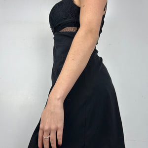 Black lace babydoll mini dress (S/M)