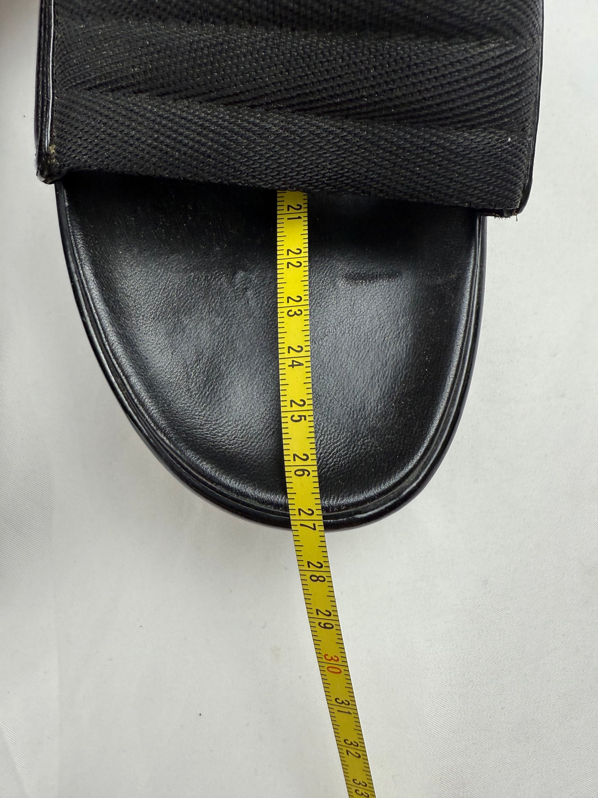 Black platform sandals shoes (40)
