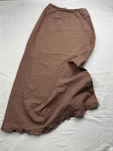 Brown 100% cotton maxi skirt (S)