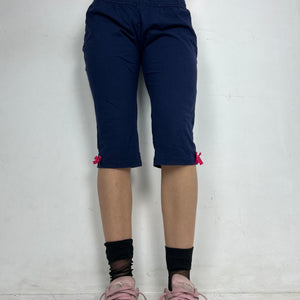 Navy low waist leggings capris pants (S)