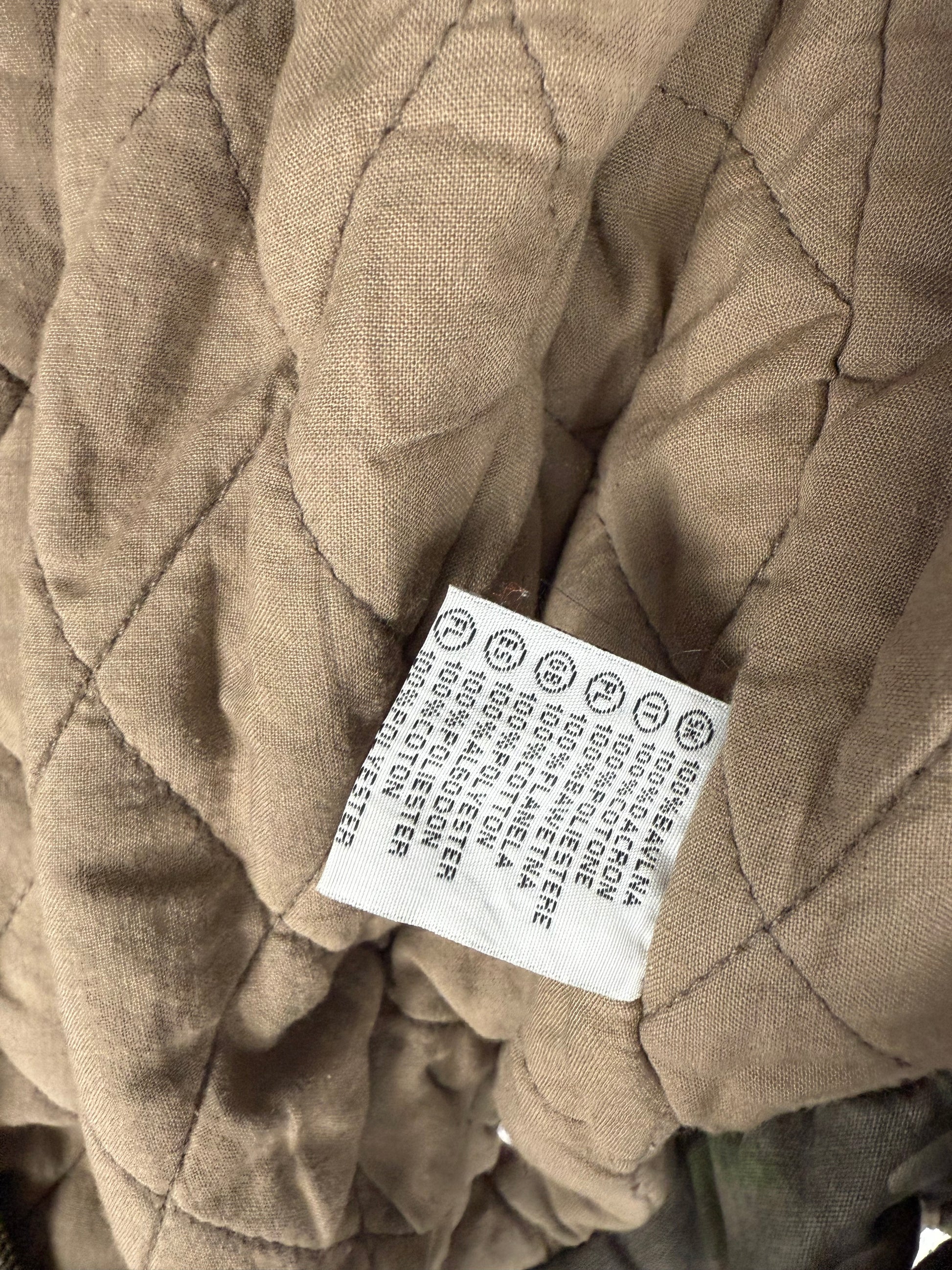 Khaki camo print biker jacket (M/L)