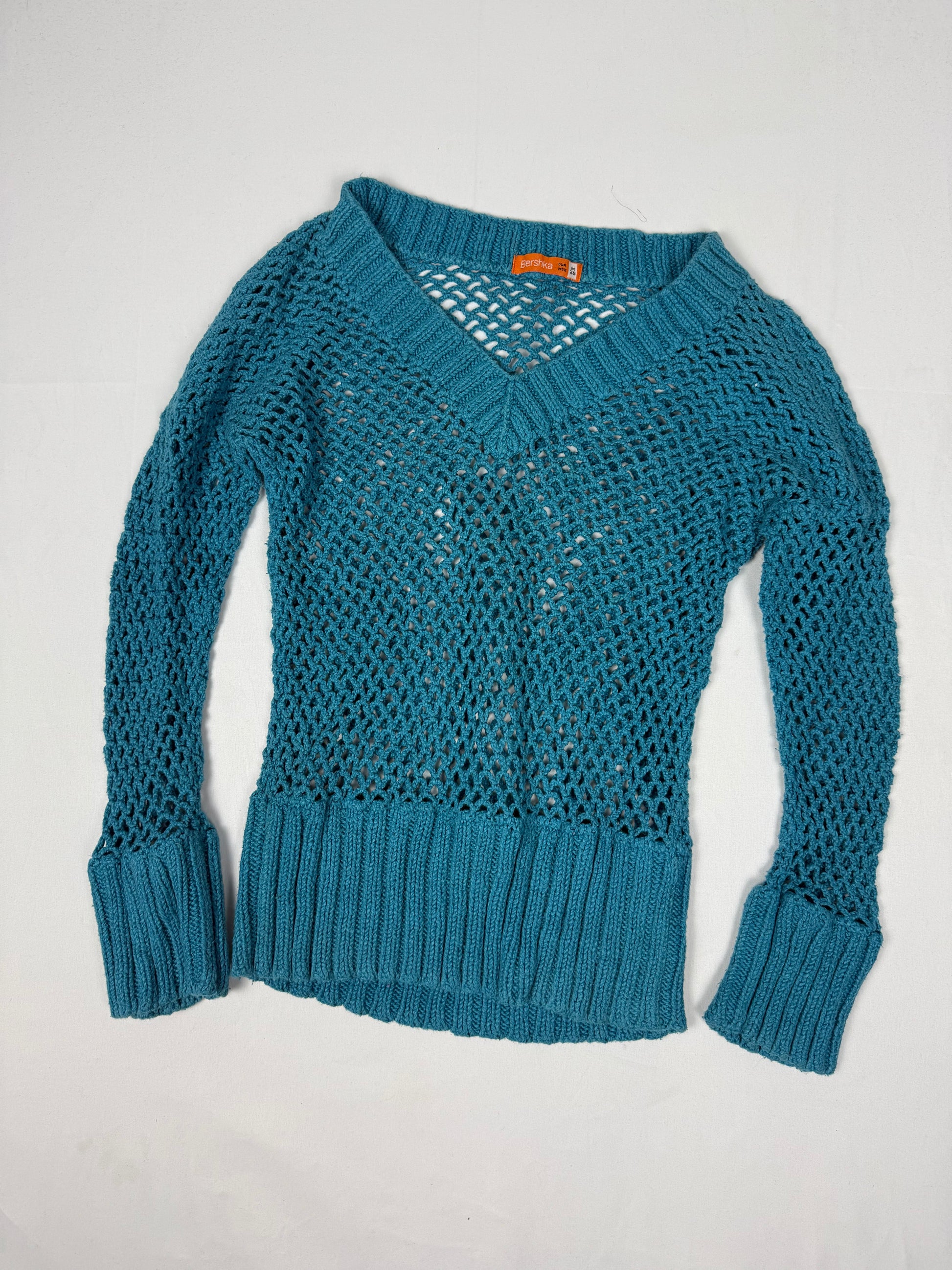 Blue fishnet jumper (S/M)