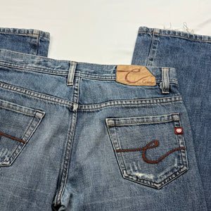 Blue denim low waist baggy pants (L)