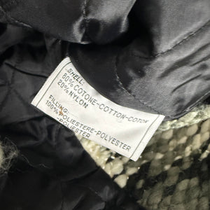 Black embroidered biker jacket (M)